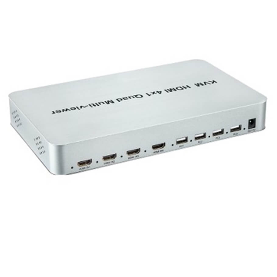 Bộ gộp HDMI KVM HDMI 4x1 Quad Multi-viewer